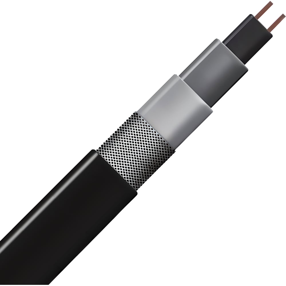 Изображение товара Саморегулирующийся греющий кабель ALFAOPT SRL-30-2CR (UV), 5 м для кровли и труб