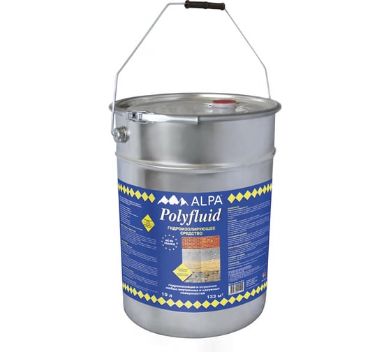 Изображение товара Гидроизолирующее средство ПОЛИФЛЮИД 19 л ALPA 1004181