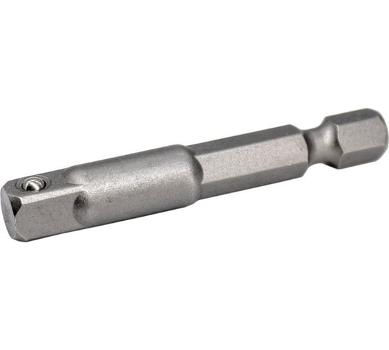 Изображение товара Адаптер (переходник) для торцевых головок с приводным квадратом 1/4'', длина 50 мм, хвостовик E6.3 мм MTE 2614176726