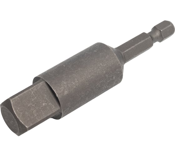 Изображение товара Адаптер (переходник) для торцевых головок с приводным квадратом 1/2'', длина 74 мм, хвостовик E6.3 мм MTE 2614176780