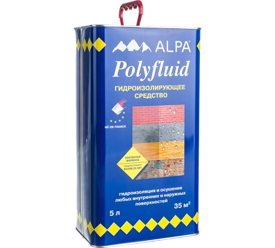 Изображение товара Гидроизолирующее средство ПОЛИФЛЮИД 5 л ALPA 1004085