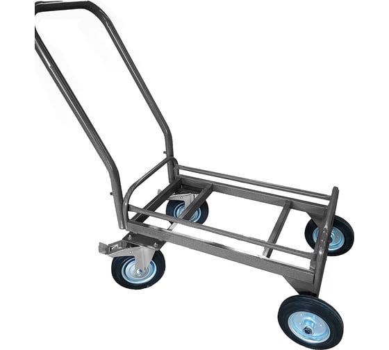 Изображение товара Тележка для дворника с литыми колесами Sebmet Ø200 мм 2 шт +2 шт поворотных колеса (без корыта) ТД-1