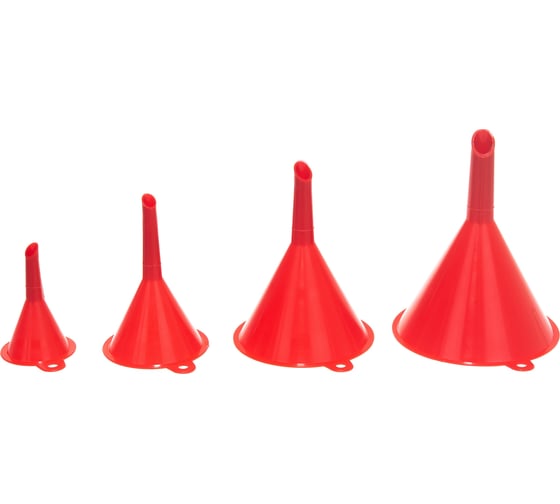 Изображение товара Набор пластиковых воронок VOREL 52, 76, 100, 120 мм 83005