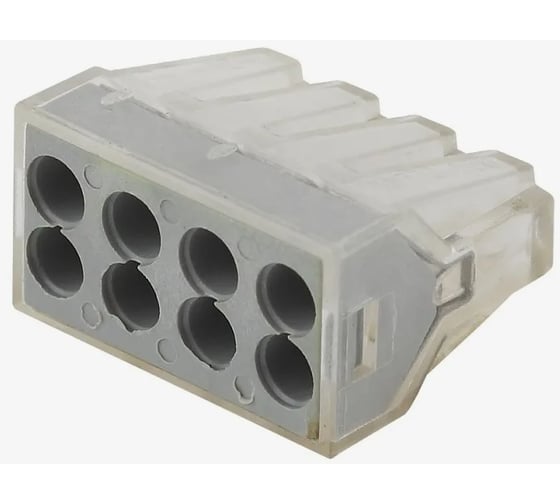 Изображение товара Строительно-монтажные клеммы ANDELI СМК-108 8 отверстий, 1.0-2.5мм2 (50 шт в уп) ADL15-993