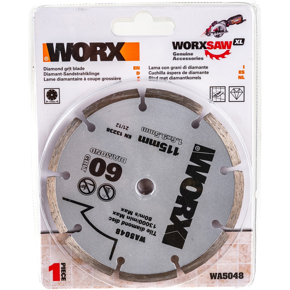 Пильный алмазный диск WORX твердосплавный пильный диск worx