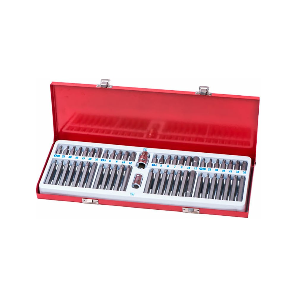 Изображение товара Набор вставок-бит ROSSVIK ST098, 54 предмета в кейсе