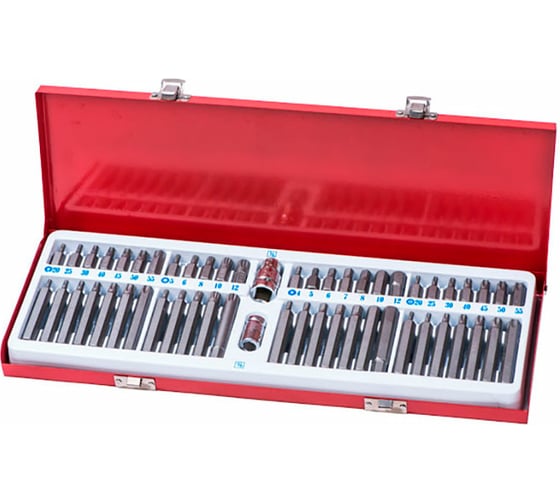 Изображение товара Набор вставок-бит 54 предмета ROSSVIK ST098