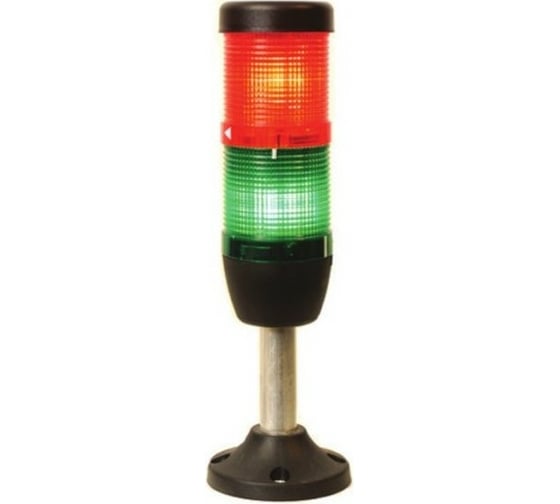 Изображение товара Сигнальная колонна Emas 50мм, красная, зеленая, 24В, стробоскоп FLESH IK52F024XM03