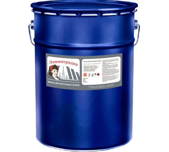 Изображение товара Износостойкая краска для бетонных полов ЛЕНИНГРАДКА АК-114 20 кг желтый 00000001292