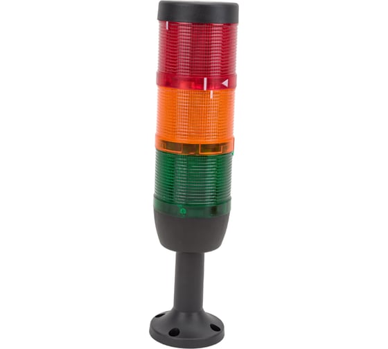 Изображение товара Сигнальная колонна Emas 70мм, красная, желтая, зеленая, 220В, стробоскоп FLESH IK73F220XM01