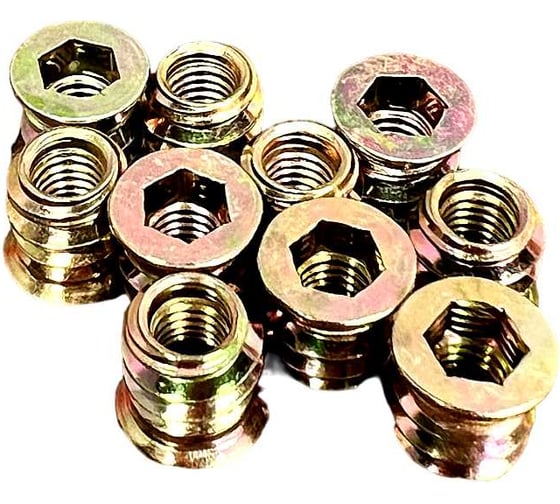 Изображение товара Втулка футорка 23 БОЛТА М6x10x12 с потайным фланцем ЖЦ, 10 шт. 2000000345727