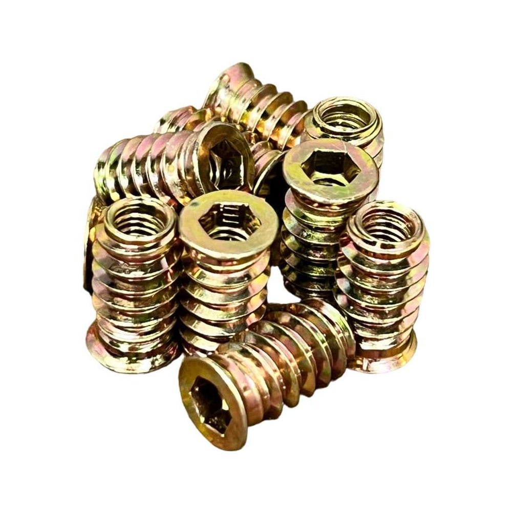 Изображение товара Втулка футорка 23 БОЛТА М6x10x25 с потайным фланцем ЖЦ, 10 шт. 2000000568775