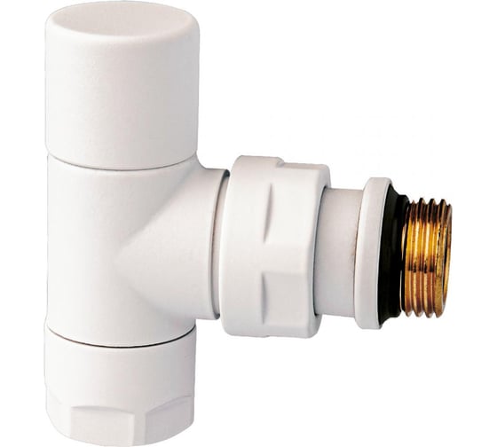 Изображение товара Вентиль запор.углов. FAR 1/2", гайка М24x19, белый матовый FL 0164 12P