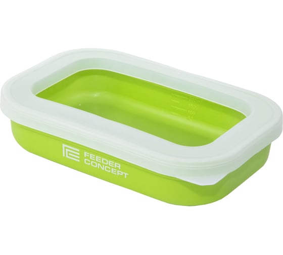 Изображение товара Коробка рыболовная для наживки с крышкой FEEDER CONCEPT FC BAIT BOX WITH OPEN LID р.S, 0.3 л FC201-001S