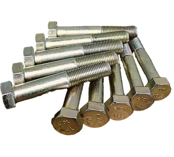 Изображение товара Болт 23 БОЛТА 12x1,25x70 мелкая резьба к.п.10.9 ОЦ DIN960, 10 шт. ОФ020824