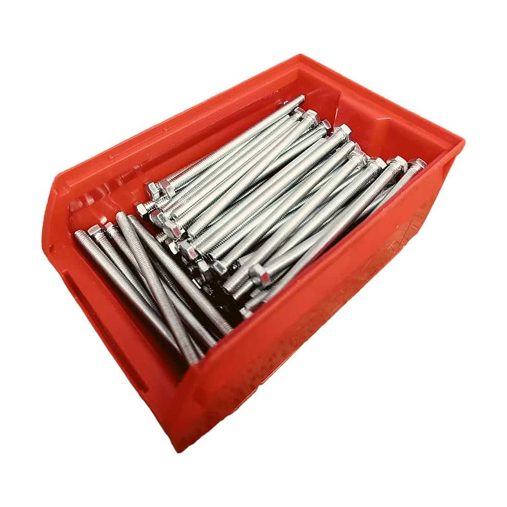 Изображение товара Болт 23 БОЛТА 6x100 полная резьба DIN933 к.п.8.8 (100шт)в контейнере бп6100прф100