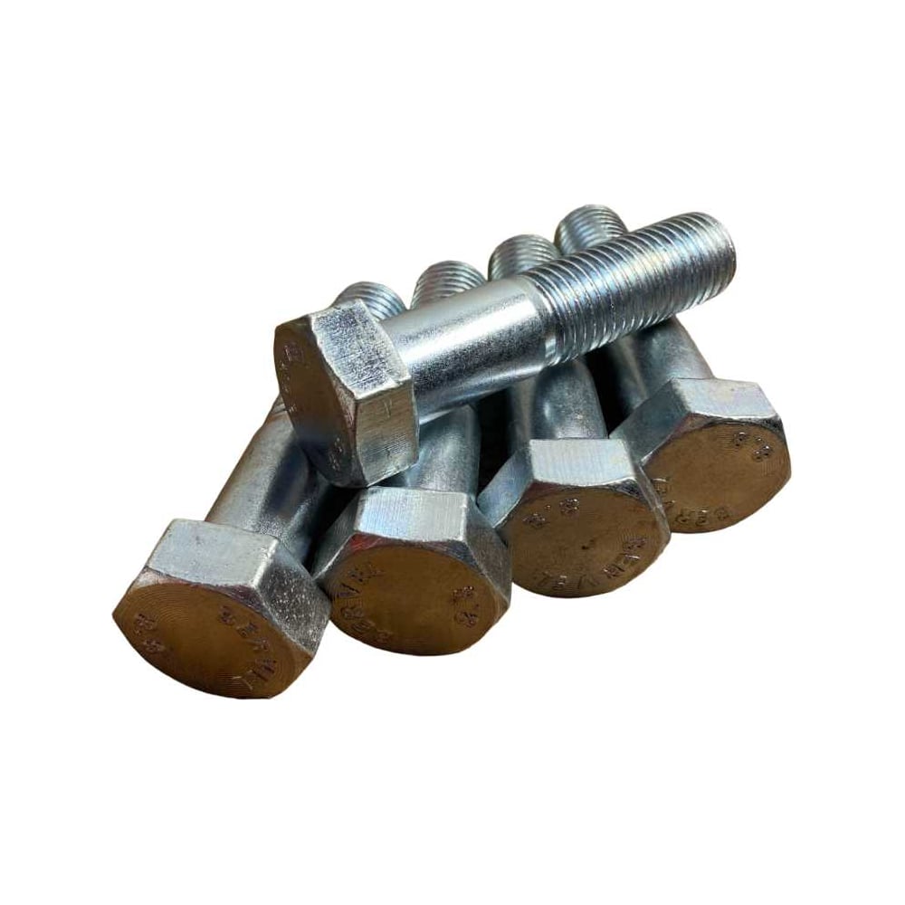 Изображение товара Высокопрочный болт M24x110 DIN 931 8.8 цинк 5 шт.
