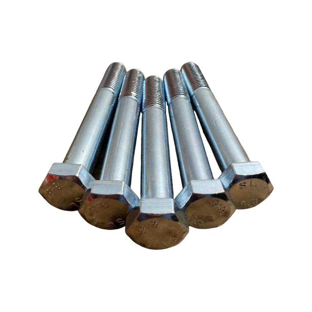 Изображение товара Высокопрочный болт М18x140 класса 8.8 DIN931 цинк 5 шт.