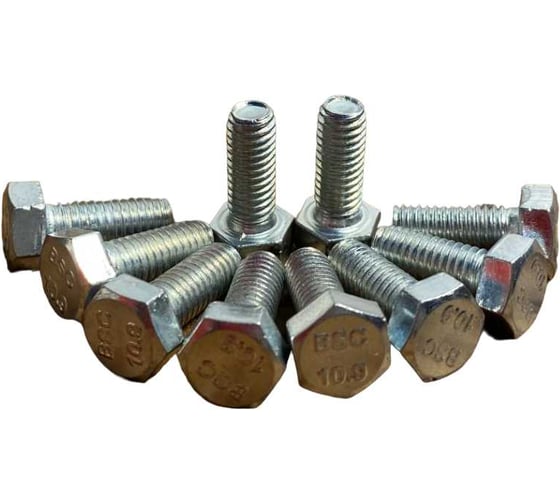 Изображение товара Высокопрочный болт 23 БОЛТА ОЦ 6x16 мм, к.п.10.9 DIN933 10 шт. А02400601632605