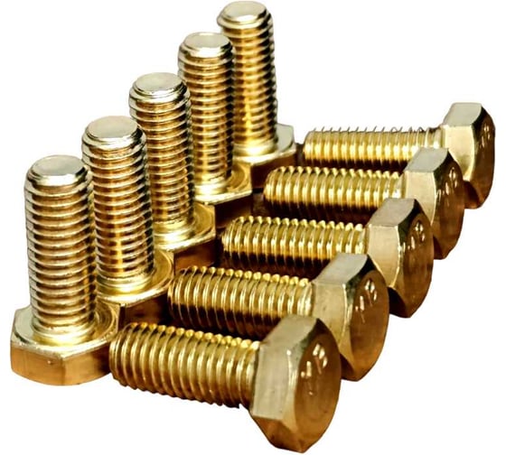 Изображение товара Болт латунный 23 Болта 4x16 DIN933,10 шт ОФ020411