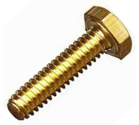 Изображение товара Болт латунный 23 Болта 10x30 DIN933,10 шт ОФ005590