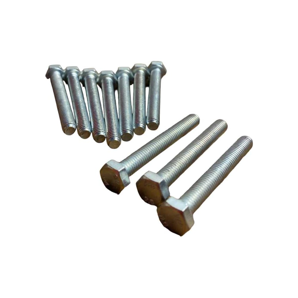 Изображение товара Высокопрочный болт М6x45 цинкованный класс 8.8 DIN 933 10 шт
