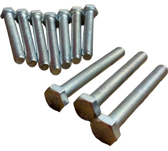 Изображение товара Высокопрочный болт 23 БОЛТА М6x45 оцинкованный класс прочности 8.8 DIN933 (10 шт) А02000604533005 А02000604532507