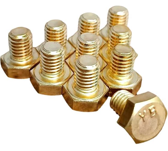 Изображение товара Болт латунный 23 Болта 5x8 DIN933,10 шт ОФ020413