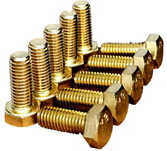 Изображение товара Болт латунный 23 Болта 12x20 DIN933,10 шт ОФ005594