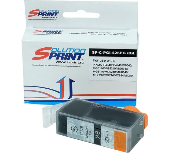 Изображение товара Картридж Solution print Solutionprint SP PGI-425PGBK (4532B001) для Canon, черный пигмент 113361