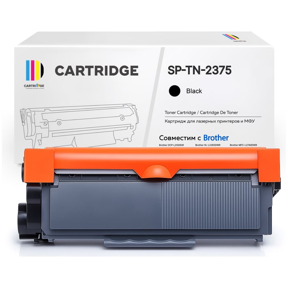 Изображение товара Картридж Solution print SP TN-2375 для принтеров Brother черный
