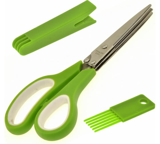 Изображение товара Кухонные ножницы для зелени МУЛЬТИДОМ в чехле, 19 см AN60-36