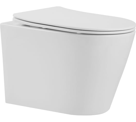 Изображение товара Унитаз подвесной IBERICA BLANCA BILBAO ALTO белый, торнадо, тонкое сиденье дюропласт, soft close IB.BRA.234.1B1