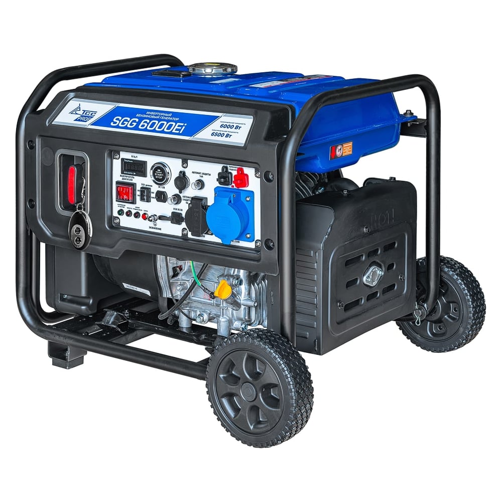 Изображение товара Бензогенератор инверторный ТСС SGG 6000Ei 6 кВт для профессионального использования