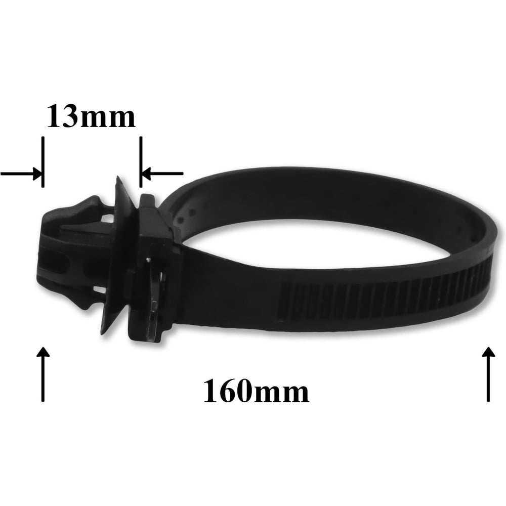 Изображение товара Автокрепеж хомут универсальный Крепавто 1345 диаметр 7.1 мм длина 160 мм лот 10 шт