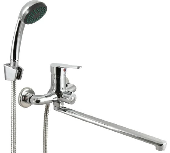 Изображение товара Смеситель Istok ванно-душевой одноручный life с длинным L-изливом, 40 картридж 0402.412