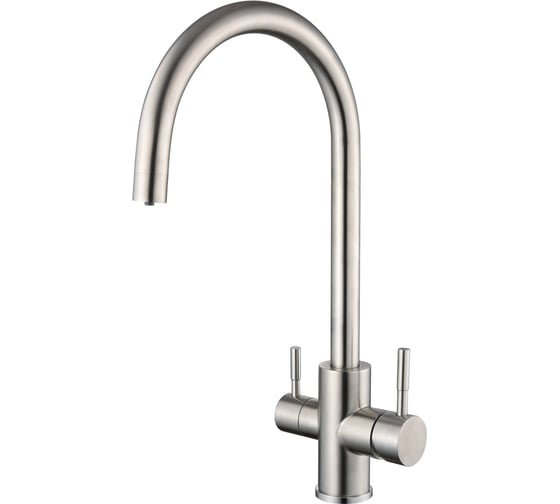 Изображение товара Смеситель для кухни Olive's с каналом для питьевой нержавеющая сталь BALEAR 13445BL