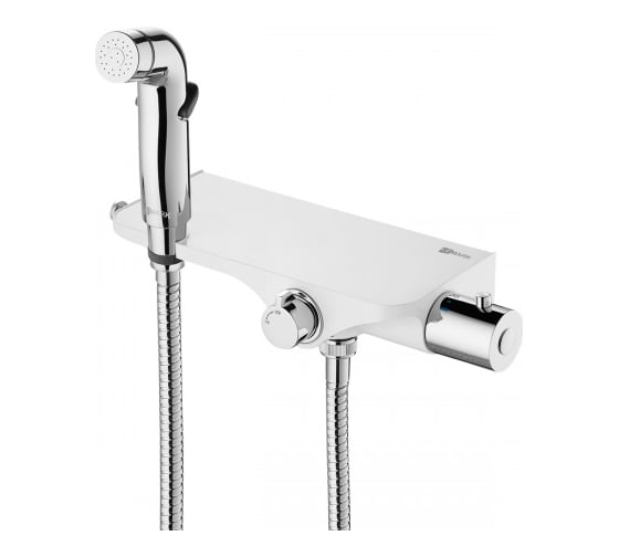 Изображение товара Смеситель Lemark Solo термостатический с гигиеническим душем, настенный LM7169CW