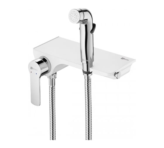 Изображение товара Смеситель Lemark Solo с гигиеническим душем, настенный LM7168CW