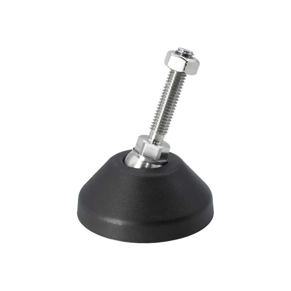 Изображение товара Опора шарнирная с наружной резьбой Алтервиа, 4 шт, M6, полиамид и сталь, цинковое покрытие