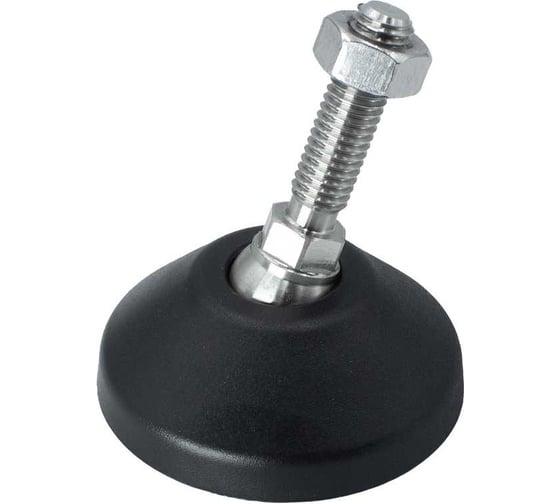 Изображение товара Регулируемая опора Алтервиа черная M8x30 до 360 кг, упаковка 4 штуки A00021.1105008030.4