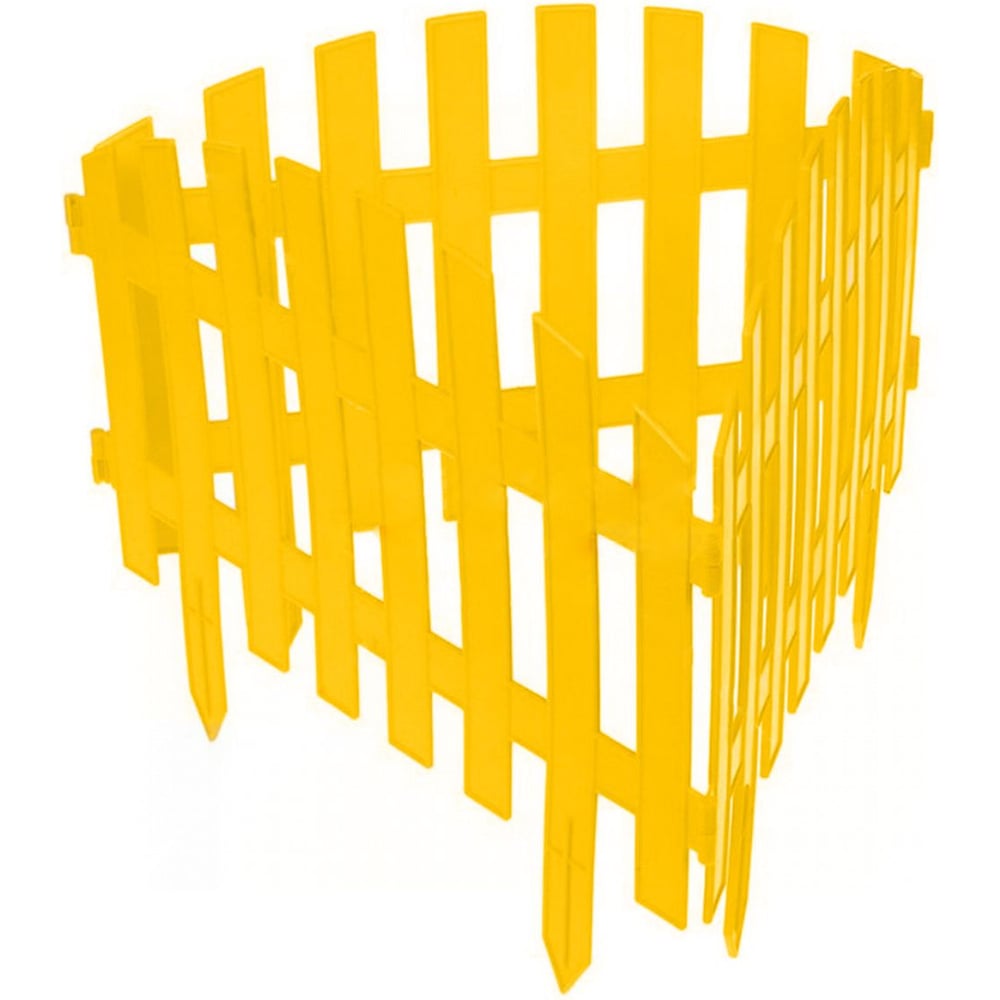 фото Декоративный забор gardenplast renessans №2 7 секций, 3.1 м, желтый 4814132000342 50211