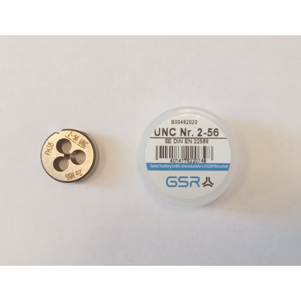 Изображение товара Круглая плашка GSR DIN EN 22568 HSS UNC Nr 2 Form B B00462020