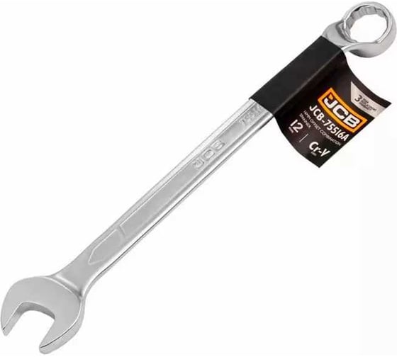 Изображение товара Ключ комбинированный JCB отогнутый на 75 град. 12мм. JCB-75512A(59331)