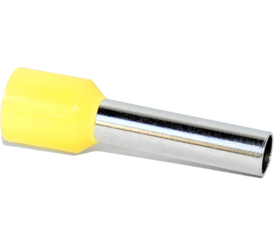 Изображение товара Штыревой втулочный изолированный наконечник KLR KTE 6-15 6mm2/L=15mm/Желтый 1060150