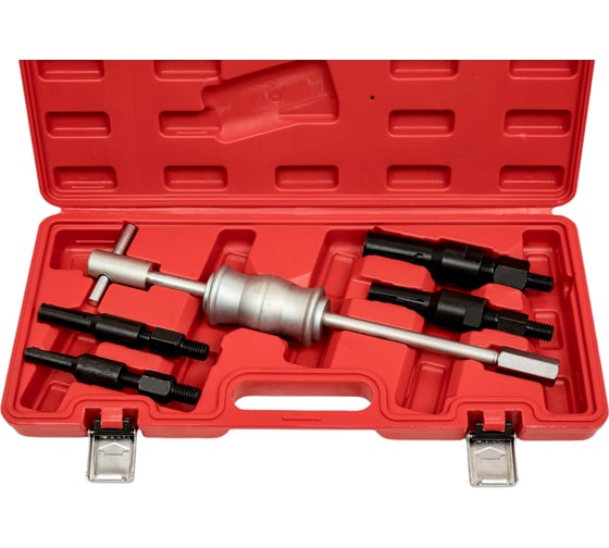 Изображение товара Набор инструментов для снятия внутренних подшипников ЭВРИКА 5 предметов, в кейсе ER-86617