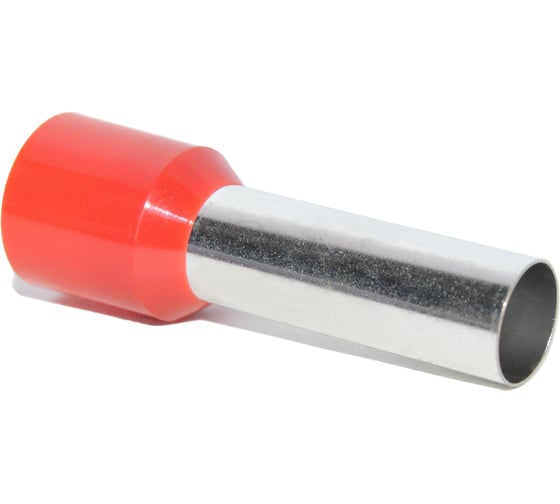 Изображение товара Штыревой втулочный изолированный наконечник KLR KTE 35-25 35мм2/L=25мм/Красный 1035025