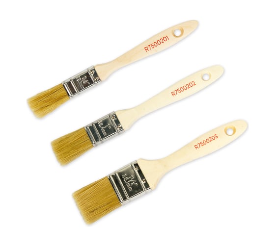 Изображение товара Набор флейцевых кистей ARNEZI 3шт. натуральная щетина R7502103