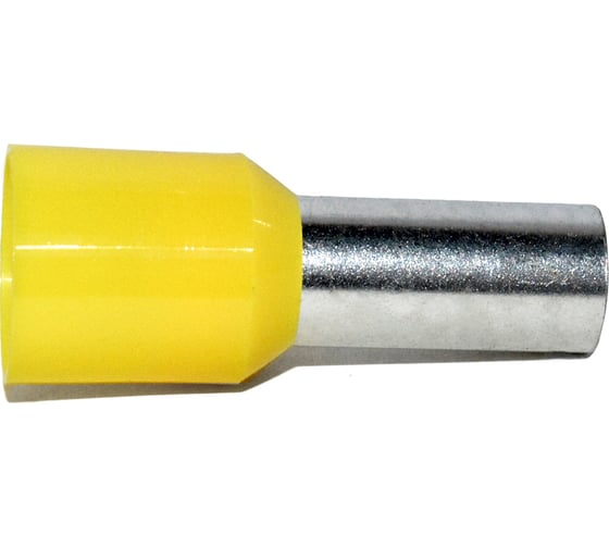 Изображение товара Штыревой втулочный изолированный наконечник KLR KTE 25-16 25мм2/L=16мм/Желтый 1025016