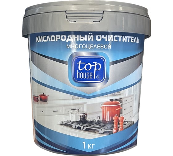 Изображение товара Кислородный многоцелевой пятновыводитель TOP HOUSE 1 кг 180599